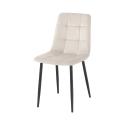 Juego de 4 sillas de comedor y cocina de terciopelo con efecto acolchado Corfù Oferta