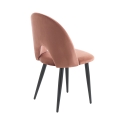 Juego de 4 sillas de comedor cocina diseño moderno en terciopelo Bounty Descueto