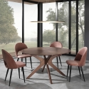 Juego de 4 sillas de comedor cocina diseño moderno en terciopelo Bounty Venta