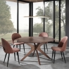 Juego de 4 sillas de comedor cocina diseño moderno en terciopelo Bounty Venta