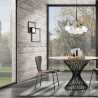 Lámpara de techo diseño moderno de pared geométrica con luz LED Rhos Venta