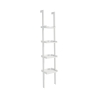 Estantería de pared blanca escalonada 4 estantes moderna h180cm Little Peoria Oferta
