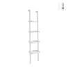 Estantería de pared blanca escalonada 4 estantes moderna h180cm Little Peoria Promoción