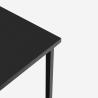 Mesa alta de 70x70 cm para bar cocina y cafetería de metal blanco y negro Zakis Elección