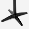 Mesa alta de 105 cm negra para bar y cafetería con gancho para colgar bolsos Jotor+ Oferta