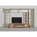 Mueble modular para sala de estar moderna con vitrina y librería Egypt WT Oferta