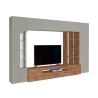 Mueble modular para sala de estar moderna con vitrina y librería Egypt WT Venta