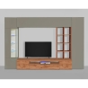 Mueble modular para sala de estar moderna con vitrina y librería Egypt WT Descueto