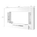 Mueble modular moderno para sala de estar con soporte para TV y 2 vitrinas Egypt TW Rebajas