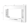Mueble modular moderno para sala de estar con soporte para TV y 2 vitrinas Egypt TW Rebajas