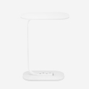 Mesa auxiliar de salón lateral para sofá colores blanco y negro Kavet Oferta