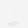Mesa auxiliar de salón lateral para sofá colores blanco y negro Kavet Descueto