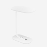 Mesa auxiliar de salón lateral para sofá colores blanco y negro Kavet Rebajas