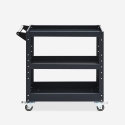 Carrito de herramientas de metal con 3 estantes y ruedas Kerey Plus Oferta