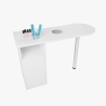 Mesa para manicura con aspiradora cajones y poste cromado Leopard Precio