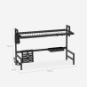 Escurridor de platos de cocina vertical sobre fregadero 105x27x56cm Nalan Plus Stock