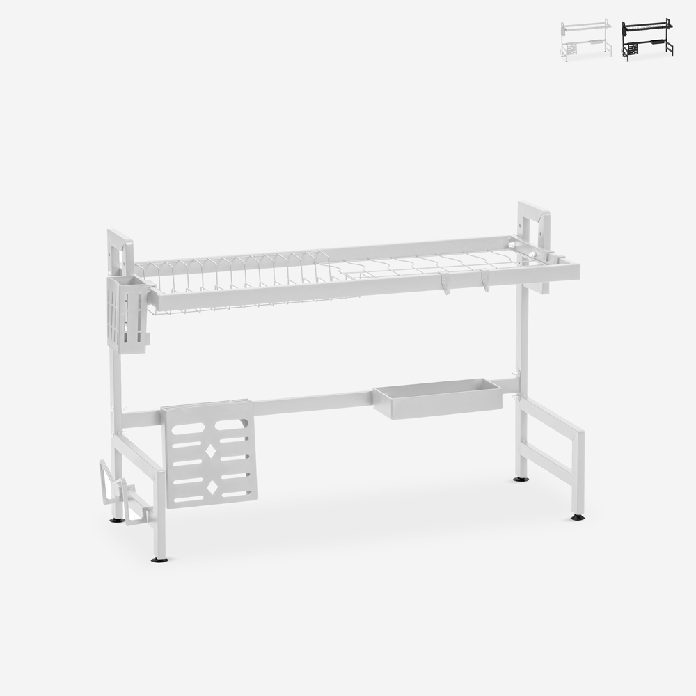 Escurridor de platos de cocina vertical sobre fregadero 105x27x56cm Nalan Plus Promoción Escurridor de platos de cocina vertical sobre fregadero 105x27x56cm Nalan Plus Promoción