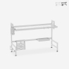 Escurridor de platos de cocina vertical sobre fregadero 105x27x56cm Nalan Plus Promoción
