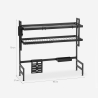 Escurridor de platos de cocina vertical sobre fregadero compacto 95x27x79 Teket Stock