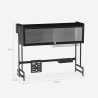 Escurridor de platos vertical sobre Fregadero para cocina negro 105x30x78cm Sover Plus Oferta