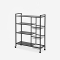 Carrito verdulero de metal con ruedas 80x32x108 cm Faris Promoción