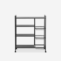 Carrito verdulero de metal con ruedas 80x32x108 cm Faris Venta