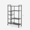 Carrito de cocina con cestas para fruta y verdura 80x32x135cm Faris XL Oferta