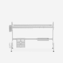 Escurridor de platos de cocina vertical sobre fregadero 105x27x56cm Nalan Plus Oferta