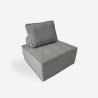 Sillón modular para el salón, modulaar de tela gris Raji Promoción