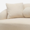 Sofá curvo de diseño de 2 plazas de tela teddy bouclè beige Lazy Catálogo