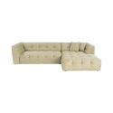 Sofá modular de 4 plazas en esquina derecha de terciopelo acanalado Cady Velvet Oferta