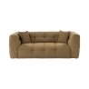 Sofá moderno de 2 plazas en bouclé color caqui 192 cm Cady 2 Oferta