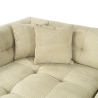 Sofá modular esquinero izquierdo de 4 plazas en terciopelo de pana Cady Velvet Características