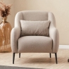 Sillón de salón moderno de tela con cojín Venus Venta