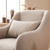Sillón de salón moderno de tela con cojín Venus Stock