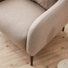 Sillón de salón moderno de tela con cojín Venus Elección