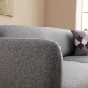 Sofá cama rinconero de 3 plazas con chaise longue en tela Venus 3L Elección