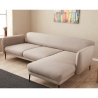 Sofá cama angular de 3 plazas con chaise longue derecha en tela Venus 3R Medidas