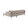 Sofá cama angular de 3 plazas con chaise longue derecha en tela Venus 3R 