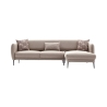 Sofá cama angular de 3 plazas con chaise longue derecha en tela Venus 3R Rebajas
