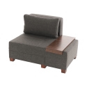 Sillón cama chaise longue derecha plegable en lino Betty Right Elección