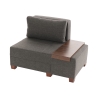 Sillón cama chaise longue derecha plegable en lino Betty Right Elección