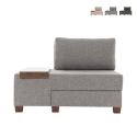 Sillón cama chaise longue izquierda plegable de lino Betty Left Venta