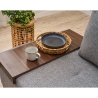 Sillón cama chaise longue izquierda plegable de lino Betty Left Características