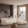 Sofá rinconero de 4 plazas con chaiselongue a la derecha en bouclè Cady Right Oferta