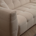 Sofá rinconero de 4 plazas con chaiselongue a la derecha en bouclè Cady Right Descueto