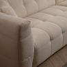 Sofá rinconero de 4 plazas con chaiselongue a la derecha en bouclè Cady Right Descueto
