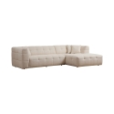 Sofá rinconero de 4 plazas con chaiselongue a la derecha en bouclè Cady Right Venta