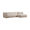 Sofá rinconero de 4 plazas con chaiselongue a la derecha en bouclè Cady Right Venta