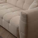 Sofá modular de 4 plazas con chaise longue izquierda en bouclè Cady Left Descueto
